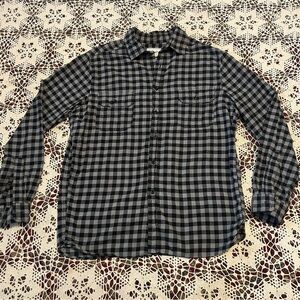 Goodfellow & Co Black and Gray Plaid Shirt
